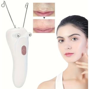 Gezichtshaarverwijderaar, Draadloze Elektrische Gezichts-Threading Epilator voor Vrouwen, USB Oplaadbare Schoonheidshaarverwijderaar, Gezichtstrimmer Threading Haarscheerapparaat