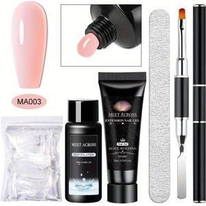5-delige Nude /LED Gel Nagellak Set met Slip Solution & Gereedschap - Langdurige DIY Manicure/Pedicure Set, /LED Nagelkunst Systeem voor Gel Nagellak Extensies, Nude Kleurenpalet voor Nagels