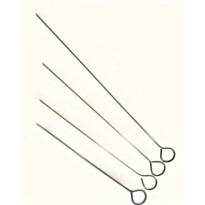 4 stuks handgemaakte kaarsponsnaald positioneringsnaald, roestvrijstalen staartnaaldhouder - ideaal voor handmatige en commerciële kaarsonderneming, sieraden maken en waxmodellering