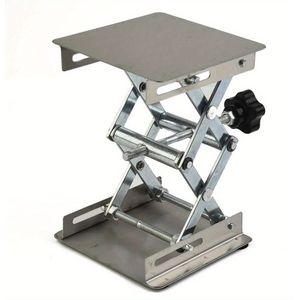 Adjustable Stainless Steel Lift Table For Woodworking & Engraving - , With Manual Height Adjustment