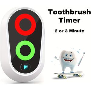 Toothbrush Timer 2 tot 3 Minuten, Mondverzorgingstimer, Slimme en Grappige Cadeautimer met Kleurenlampjes voor Badkamer, Verbeter Tandgezondheid met Perfecte Timing