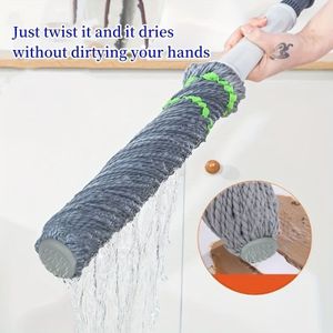 Internet Hand Self-twisting Water Mop To Wipe Without Hand Washing Spin Mop For Household To Wipe Tile Mop Mop