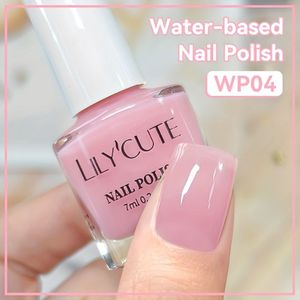 LILYCUTE 7ml Nagellak op Waterbasis - 40 Kleuren (Rood, Roze, Glitter, Pastel, Metallic, Neon, Ombre, Gradient, Matte, Shimmer, Gloss) - Air-Dry -Off Formule, Geen Lamp Nodig