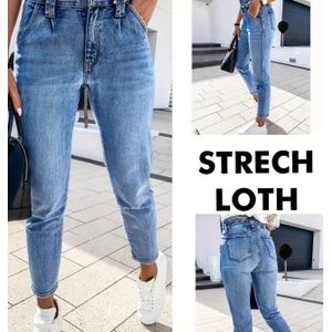 Vrouwen's Veelzijdige Mode Gewassen Jeans, Casual Elegante Stijl, Slim Fit met Stretchstof