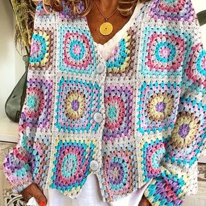 Elegante dames vest met V-hals - Zachte pastelkleuren (Roze, , Geel, Groen, , Rood, Oranje, Teal)