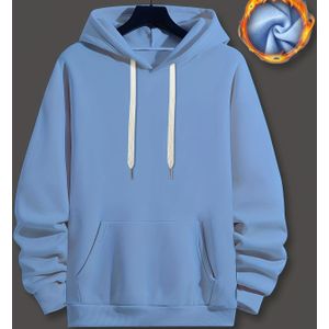 Herenmode Hoodie met Kangoeroezak - Casual Pullover met Trekkoord, Lange Mouwen, Warm & Gezellig voor Herfst/Winter - Verkrijgbaar in Rood, Zwart, Lichtgrijs, Maanorchidee Groen, Abrikoos