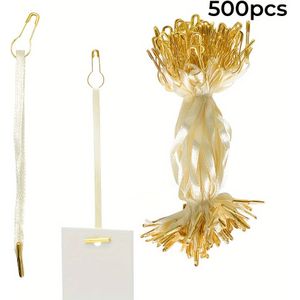 500pcs Polyester Fasteners With Safety Pins And Barb, And Satin Strings - Easy Attachment For Price Tags & Retail Display (/)