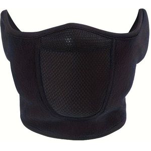 Unisex Nylon Balaclava Half Face Mask met Oorkappen - PA Materiaal, Handwasbaar, - Ideaal voor Wintersport en Buitenactiviteiten