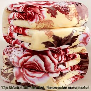 1pc Flanellen Pluche Deken Beddengoed Laken Seizoenen Deken Studentenhuis Slaapzaal Enkele Of Dubbele Deken, Kerstcadeau