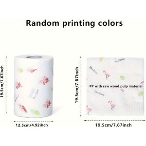 400 Sheets 1 Roll Of High-quality Absorbent Paper Towels, Disposable Kitchen Paper Towels, Strong Degreasing Wipes, Lazy Wipe Alternatives, Kitchen And