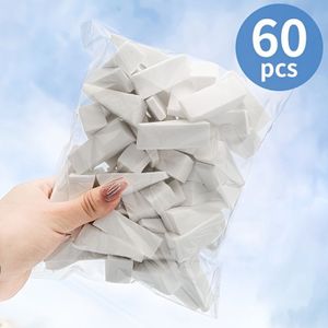 60 Stuks Zachte Foundation Puff Concealer Perfecte Blending Make-up Spons Vierkante Nagelkunst Sponzen Make-up Wiggen Driehoekige Vorm Spons Cosmetische Wiggen Beauty Tool