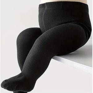 1 Paar Het Hele Jaar Door Eenvoudige Baby Peuter Leggings Sokken | Kinderen Meisje Tights voor Casual & Formele Gelegenheden, Gebreide Stof, 96%, Elastane 3%, Alleen Handwas