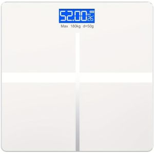 Digitale Weegschaal voor Thuisbadkamer | Hoge Precisie, Max. 180 kg/396.8 LB, Groot LCD-scherm, Kantoorbenodigdheden, (AAA Niet Inbegrepen)