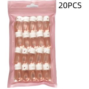 20 stuks capsule make-up remover olie draagbare roze reinigende olie, zacht en niet irriterend, gemakkelijk schoon te maken, geen resten en verzorgend, reisvriendelijke verpakking