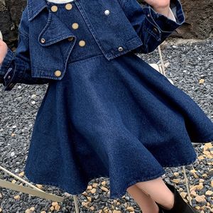 Herfst- en Wintermeisjesjurk, Baby Meisjes Herfst- en Winterjurk, Kinderprinsessenjurk, Stijlvolle Tweedelige Set