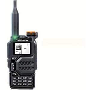 Compact QUANSHENG Walkie Talkie - Dubbele Handheld Radio, Multi-Band Transceiver, Hoge , Lange Afstand, NOAA Weerbericht, USB Oplaadbaar, ≤36V Bedrijfsspanning, Ideaal voor Buiten Gebruik, Walkie