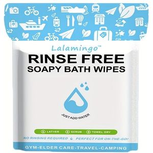 1 Pak (25 vellen) / 3 Pakken (75 vellen) Wegwerp Baddoekjes, Geen Spoelen Nodig, Snel Lichaam Reinigen – Ideaal voor Reizen, Buiten, Kamperen