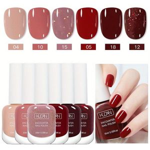 6-delige Set Afschilbare Nagellak - Snel Drogende Waterbasis, Langdurige Glans - Moeiteloze Salonkwaliteit Manicure Kit voor Thuis of in de Salon
