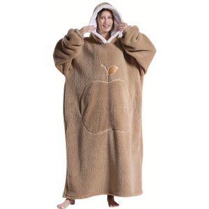 Nieuwe Oversized RUGAN Vrouwen Hoodie Deken, Met Een Voorkant Zak, Zachte En Warme Pullover Deken, Geschikt Voor Zowel Mannen Als Tieners.