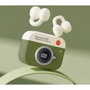 2025 Nieuwe Stijl True Wireless Cartoon Camera met Muziek Clip-On Koptelefoon, Sport Oordopjes, Video TWS 9D, HD , , Oortelefoons voor & voor iPhone, Koptelefoons Voor Kerstcadeau