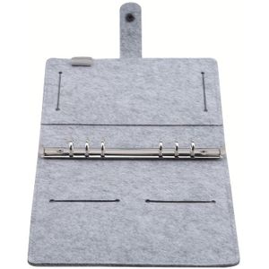 1pc Felt Shell Binder, A5 A6 Notebook Paper Notepad Inner Page Ring Binder, Stationery Journal Loose-leaf Notebook