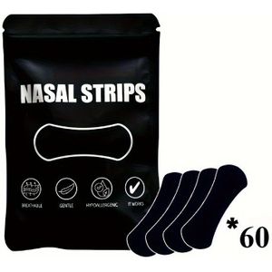 60 Zwarte Neuskussentjes, Geschikt voor Sport en Nachtgebruik - Ademend & Comfortabel | Cadeau