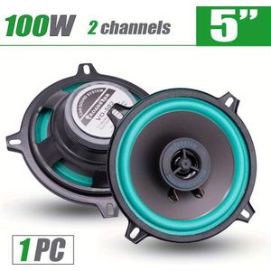 1 stuk 5 Inch 100W 2-Weg Auto HIFI Coaxiale Luidspreker, Volledige Bereik Frequentie Stereo Tweeter Mid-woofer, Groen, voor Vervanging/Verwisseling