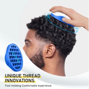 Nieuwe Upgrade Haar Twist Krultang voor Afro Krullen Haar Twist Krultang voor Afro Krullen Kleine Gaten Krultang voor Mannen en Vrouwen Blauw 1 Stuk