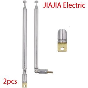 1/2 stuks Telescopische FM AM Radio Antenne | 7 Secties 21.73 Inches, Universele Draagbare Intrekbare Antenne voor TV, FM AM Stereo Receivers, CD Spelers, Speakers