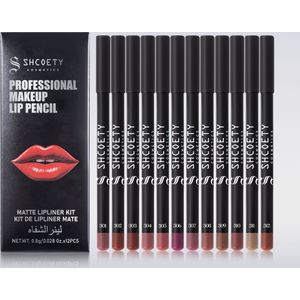 Matte Langhoudende Lipliner Set Cadeaubox - Makkelijk Aan te Brengen