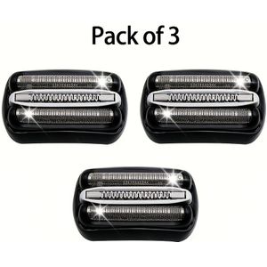 3 stuks 32B- -scharen vervangende messen voor alle Braun S3-scharen, van toepassing op Braun S3 3040s 3010s 310s 3000s 3050cc 3080s 390cc enz.