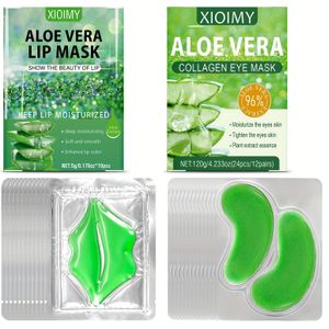 34-delige Aloë Oog- en Lipmaskerset, Krachtige Hydratatie, Diepe Hydratatie, Maakt Licht Beige , en meer gehydrateerd, Geschikt voor alle Licht Beige typen, Aloë Oogmasker, Aloë Lipmasker