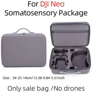 Dji Neo Somatosensory Flying Combo Storage Bag With Goggles N3 Case - Durable Nylon Protective Organizer For Vr Headset, Controllers & Accessories - Gray, | Soft Lined Interior