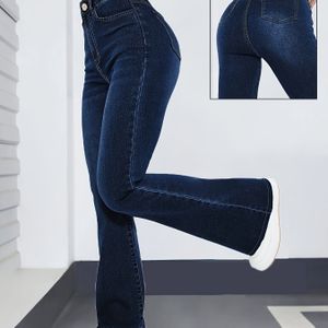 Vrouwen's Rekbare Wijdpijpbroeken - Hoge Taille Klokbroekje, Niet-Doorzichtige Stretchstof voor Formele & Casual Outfits - Elegante Broeken voor Alle Seizoenen