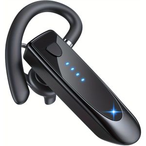 29 uur Muziek Tijd Draadloze Headset met 180 uur Standby Tijd, Ingebouwde Microfoon & Heldere Gesprekken, Dubbele Apparaat Connectiviteit, USB Oplaadbare Batterij, Lichtgewicht & Compact Ontwerp