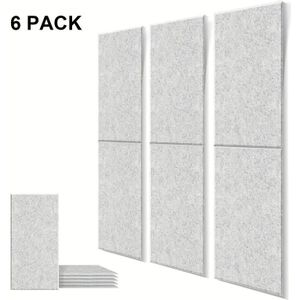 A Set Of 6 Studio-grade Soundproof Panels - 24"x12"x0.4" Inches, For And Sound Absorption, Suitable For Recording , Offices, And Gaming - In .