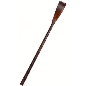 Comfortabele Anti-jeuk Rugkrabber van Bamboe met Lange Steel, Handmatige Lichaamsmassagestok in Lichtbeige - Verzorgingsgereedschap