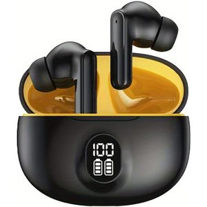 Nieuwe Draadloze Koptelefoon, Actieve Ruisonderdrukking In-Ear Hoofdtelefoons, Bediening, Capacitief Microfoon, Lange Batterijduur, Lichtgewicht, Geschikt voor Volwassenen, met Draadloos Functie