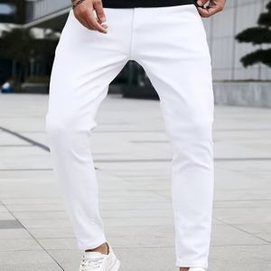 Herenslim-fit Tapered Casual Jeans, Veelzijdig en Eenvoudig