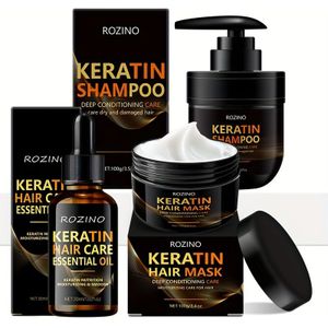 3-delige set van shampoo, haarmasker en haaroil, hydrateert en houdt het haar , geschikt voor alle haartypes