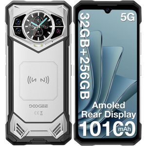 DOOGEE 5G Smartphone, 6,72 “FHD + 1,32” , 10100mAh / 33W Smart Unlocked telefoon, 32 GB + 256 GB Handheld, 14, ATT, , 100 MP Camera / vingerafdruk ID / gezicht ontgrendelen / NFC / GPS