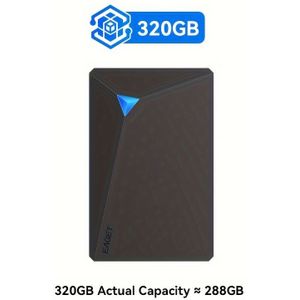 EAGET 4TB draagbare externe schijf, USB 3.0 5Gbps, slijtagebestendig, geformatteerd met , compatibel met UASP-, hoge capaciteit mobiele opslag voor PC - opties 250GB/320GB/500GB/1TB