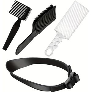Diy Barber Kit - Includes Electric Hair Clippers, Round Brush, And Styling Headband - Home Haircuts And Styling, Stylish Haircutting Tools | Tools | Durable Plastic Comb, Barber Tools