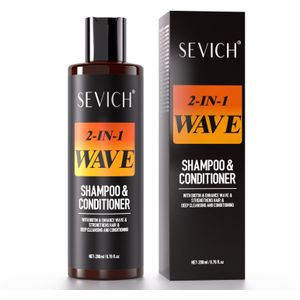 SEVICH 360 Wave Shampoo & Conditioner - 2-in-1 Diepe Reiniging & Hydratatie Haarverzorging met Biotine, Olie Controle, Volume & Glans, voor Mannen & Vrouwen, Normaal Haartypes