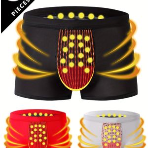 3pcs Set Of Men's Flat Corner Underwear, Soft And Comfortable Flat Corner Underwear, Men's Elastic Flat Corner Shorts