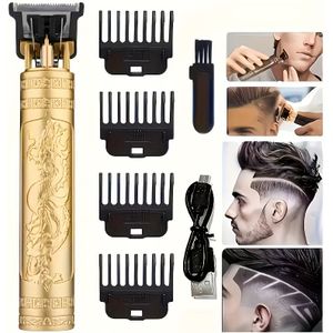 Premium Elektrische Tondeuse, Scheerapparaat, Trimmer en Kapseltondeuse met Multifunctionele Functies voor Mannen, Professionele Haarknipset Reisgereed met USB Oplading