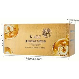 100 Zakjes Cool Grid Collageen Crème, Mini Draagbare Hydraterende Crème, Gezichtsverzorging, Dagelijks Gebruik, Licht Beige, |Cool Grid Design|collageen crème, Collageen Crème Voor Gezicht