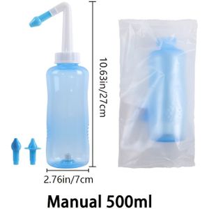 1 stuk Handmatige Neusspoeler, Neusreinigingsgereedschap, Neusspoelfles, 10.14/16.91 oz
