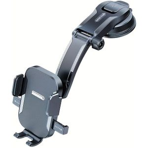 Adjustable Car Phone Mount, Aluminum Alloy, Vertical & Horizontal Rotation, Strong , Includes Extra Pads, Compatible With All Phones, Dashboard Phone Holder, Car Mount, Best For Christmas