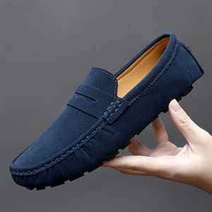 Heren & Dames Slip-On Loafers - Ademende Comfortabele Rijmocassins met Bovenwerk & Rubberen , Gevoerde Binnenzool - Unisex Casual Schoenen voor Kantoor, Casual Kleding